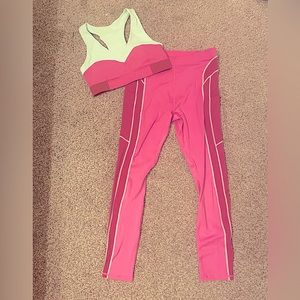 Fabletics sports bra and leggings